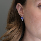 14k Tanzanite & Diamond Earrings