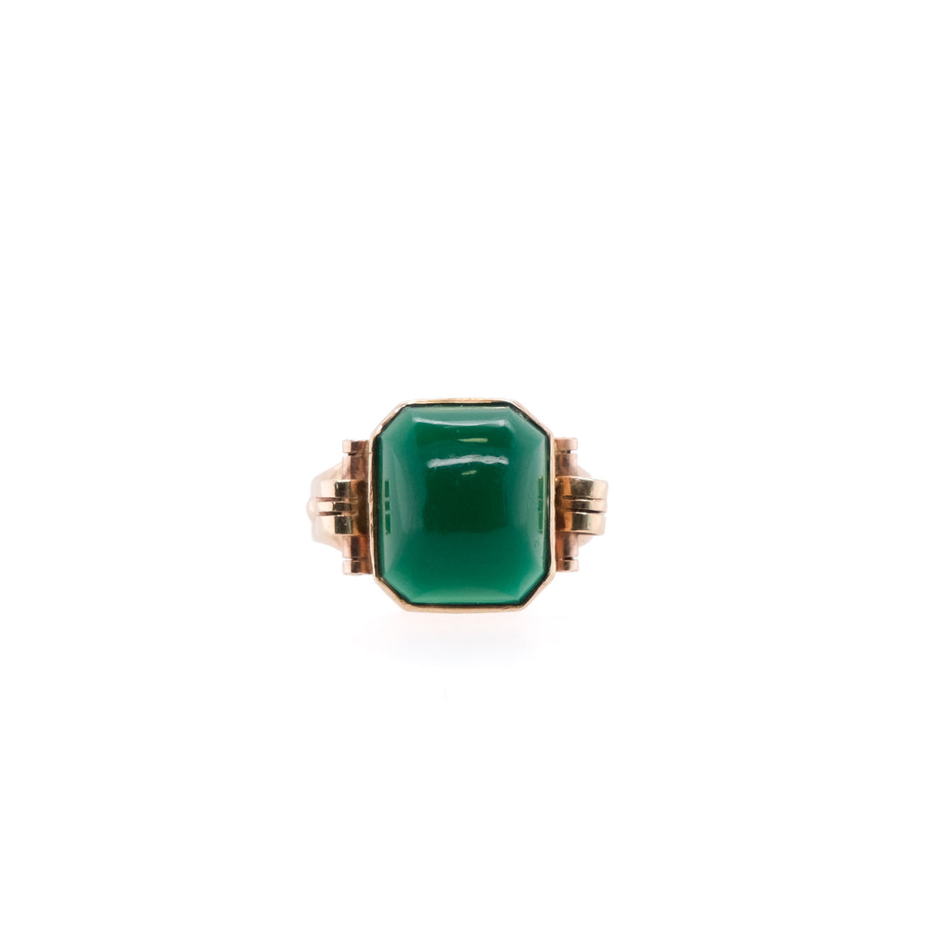 10k Chrysoprase Ring
