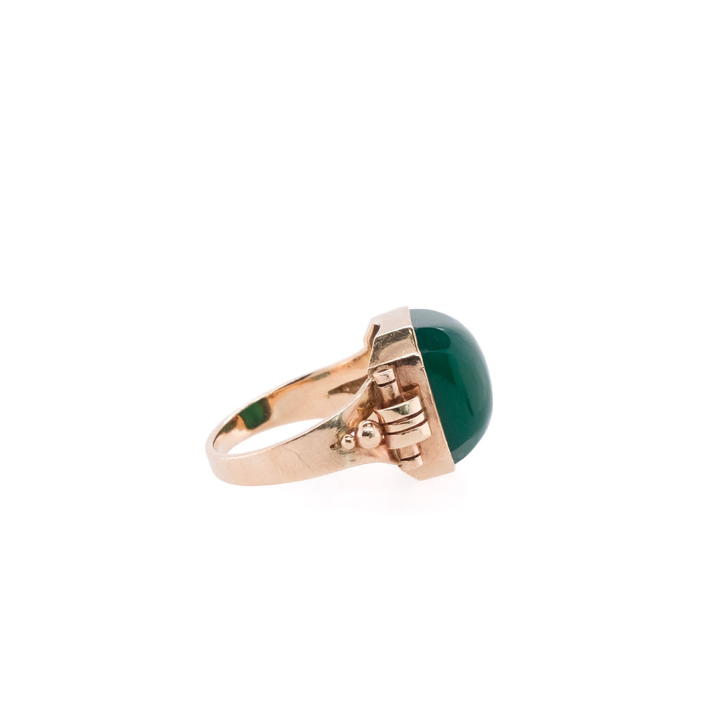 10k Chrysoprase Ring