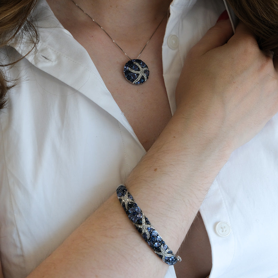 14k Effy Sapphire & Diamond Set