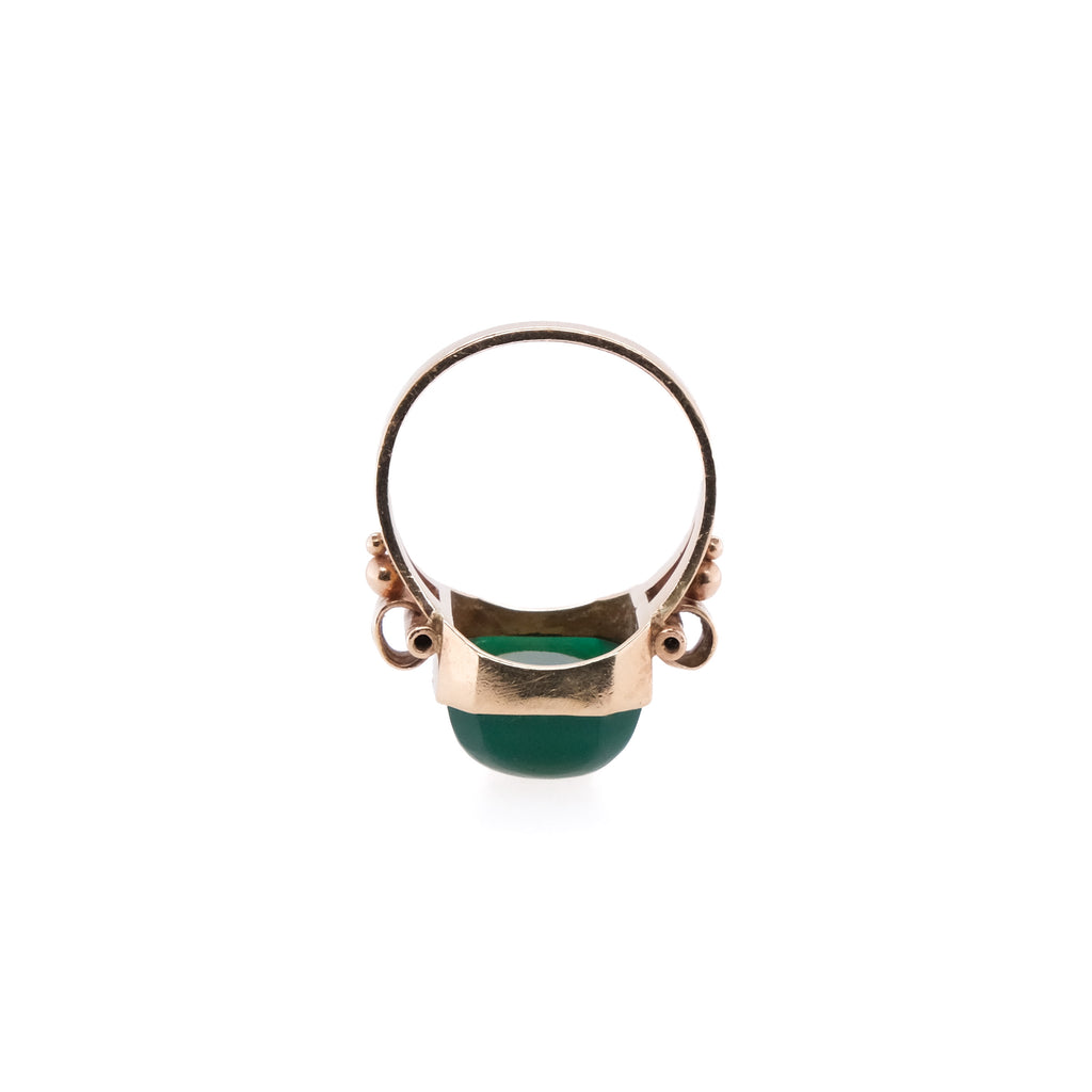 10k Chrysoprase Ring