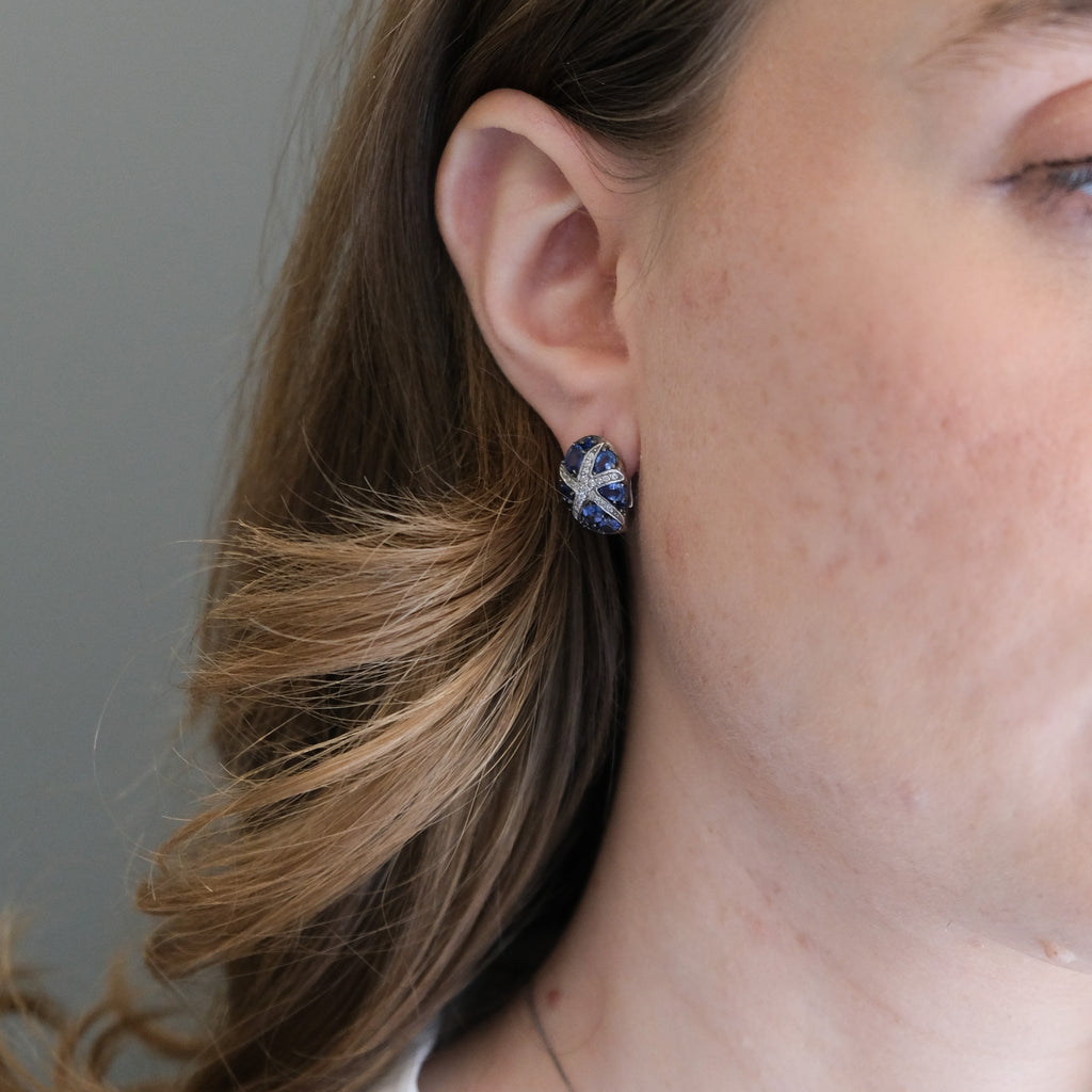 14k Effy Sapphire & Diamond Set
