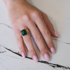 10k Chrysoprase Ring