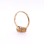 14k Pearl Seed Flower Ruby Ring