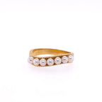 18k Pearl Seed Ring