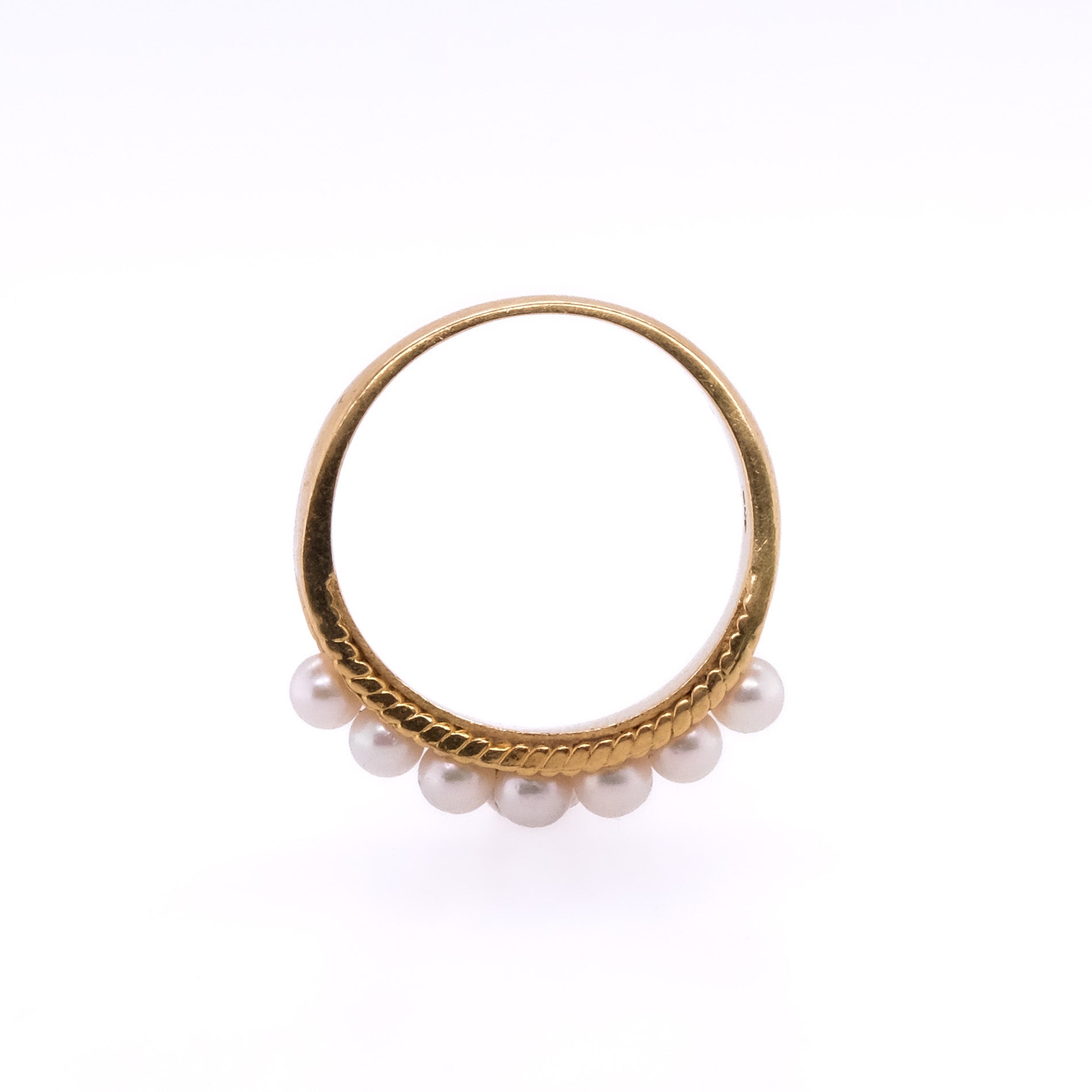 18k Pearl Seed Ring