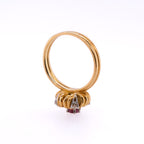 18k Ruby & Diamond Flower Ring