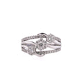 14k Floral Diamond Ring