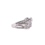 14k Floral Diamond Ring