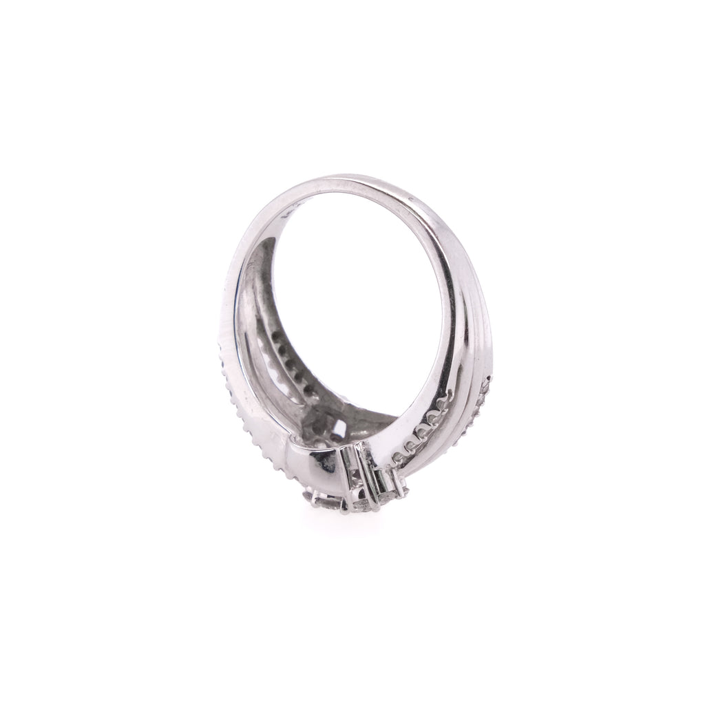 14k Floral Diamond Ring