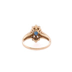 14k Sapphire & Diamond Ring