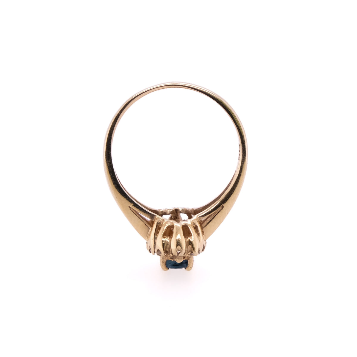 14k Sapphire & Diamond Ring