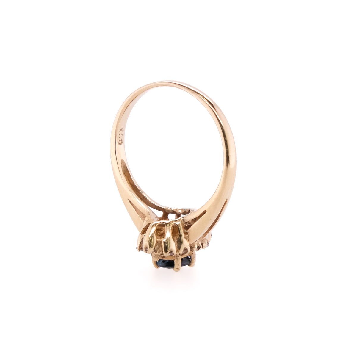 14k Sapphire & Diamond Ring