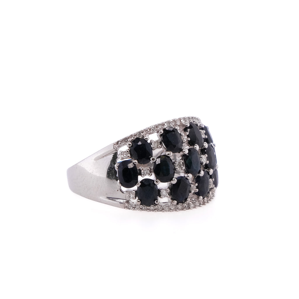 14k Sapphire & Diamond Ring