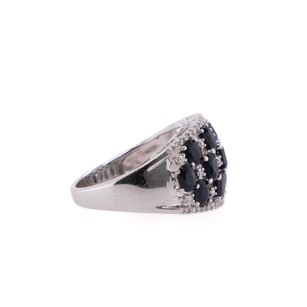 14k Sapphire & Diamond Ring
