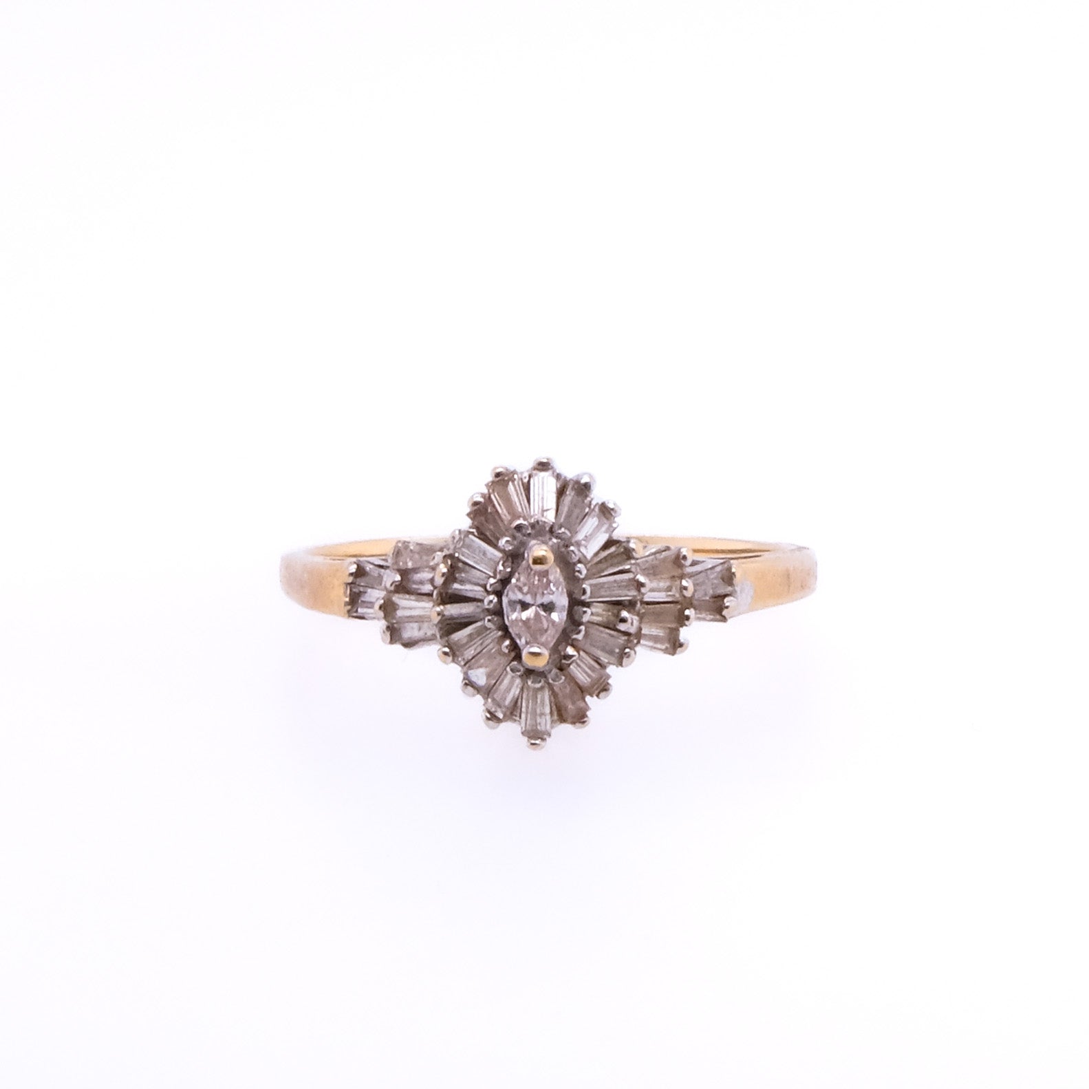 14k Marquise Diamond Ring