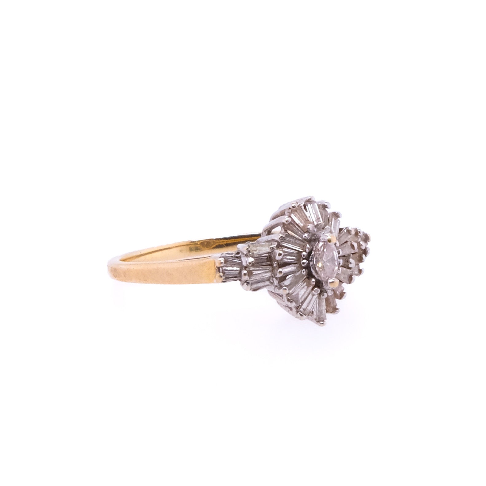 14k Marquise Diamond Ring