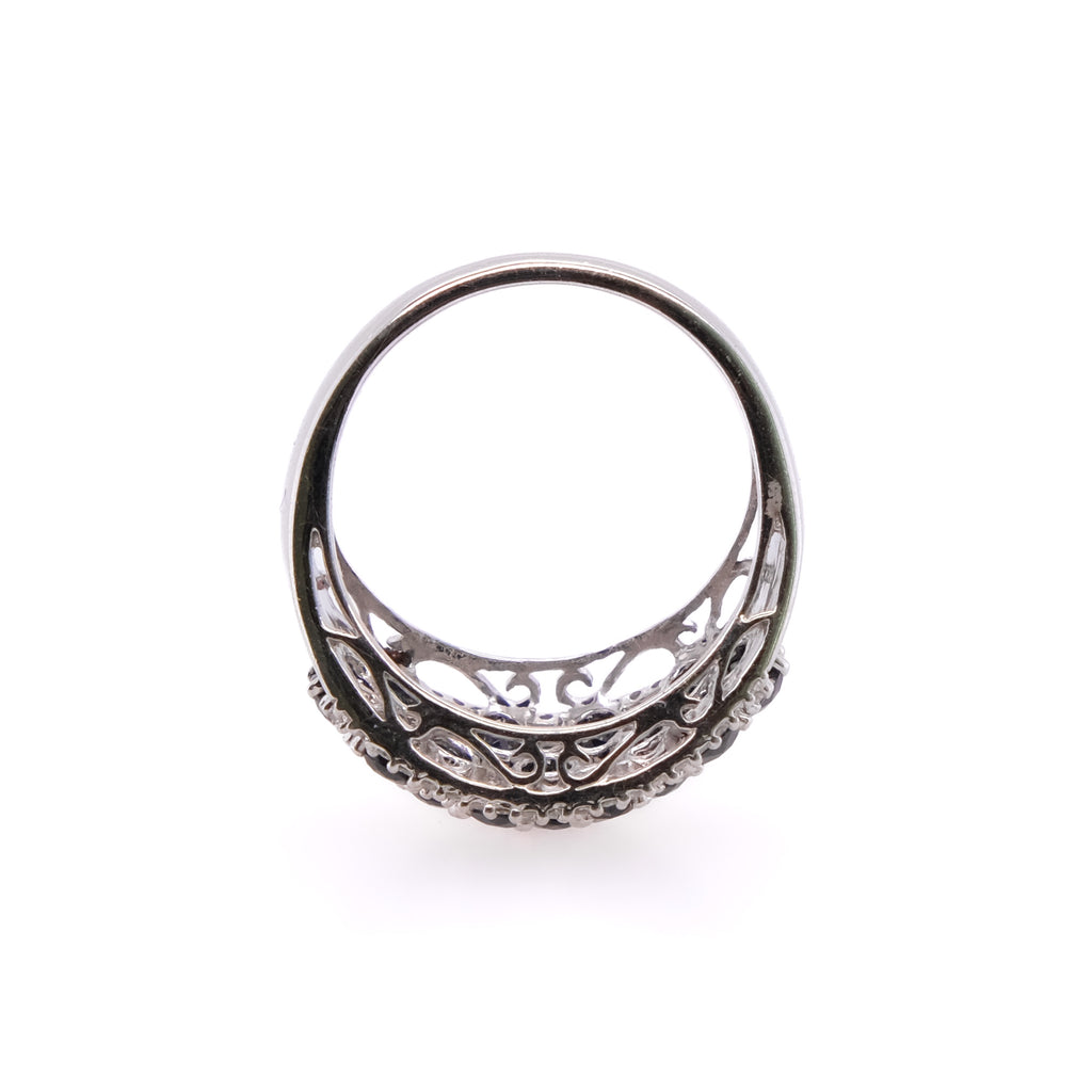 14k Sapphire & Diamond Ring