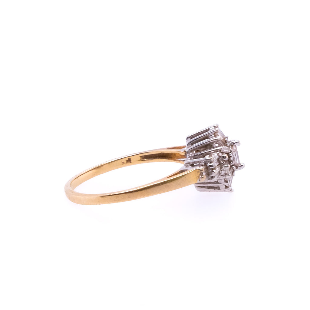 14k Marquise Diamond Ring
