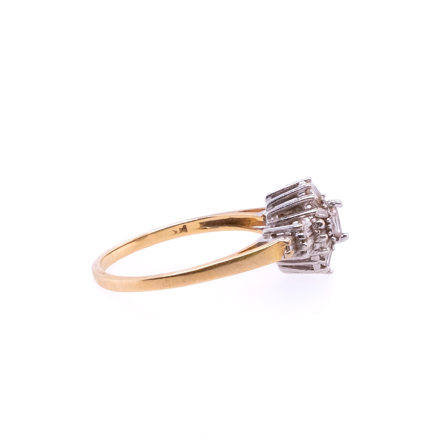 14k Marquise Diamond Ring