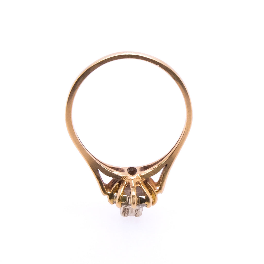 14k Diamond Cluster Ring