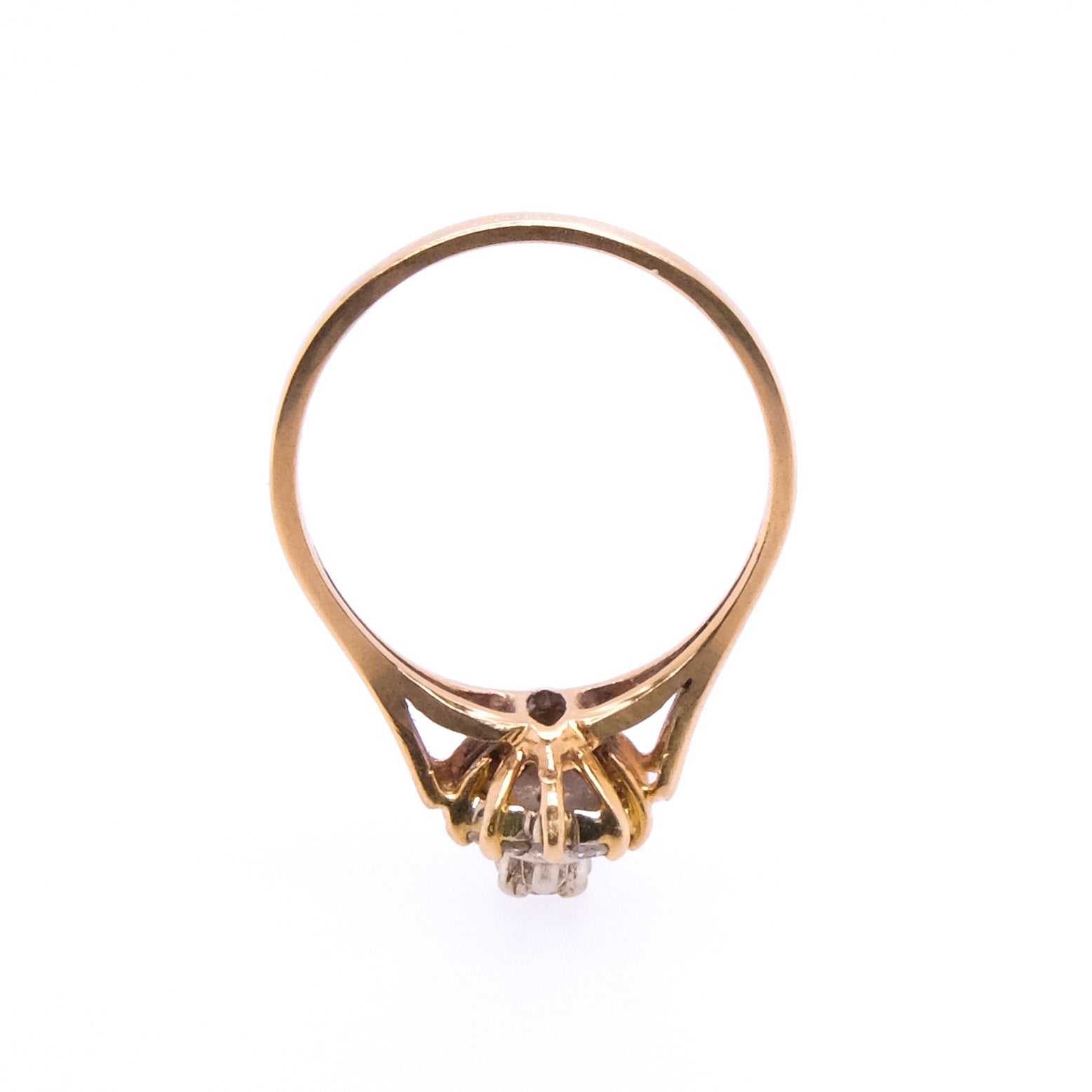 14k Diamond Cluster Ring