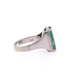 18k Emerald & Diamond Ring