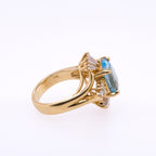 14k Topaz & Diamond Ring