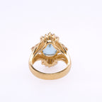 14k Topaz & Diamond Ring