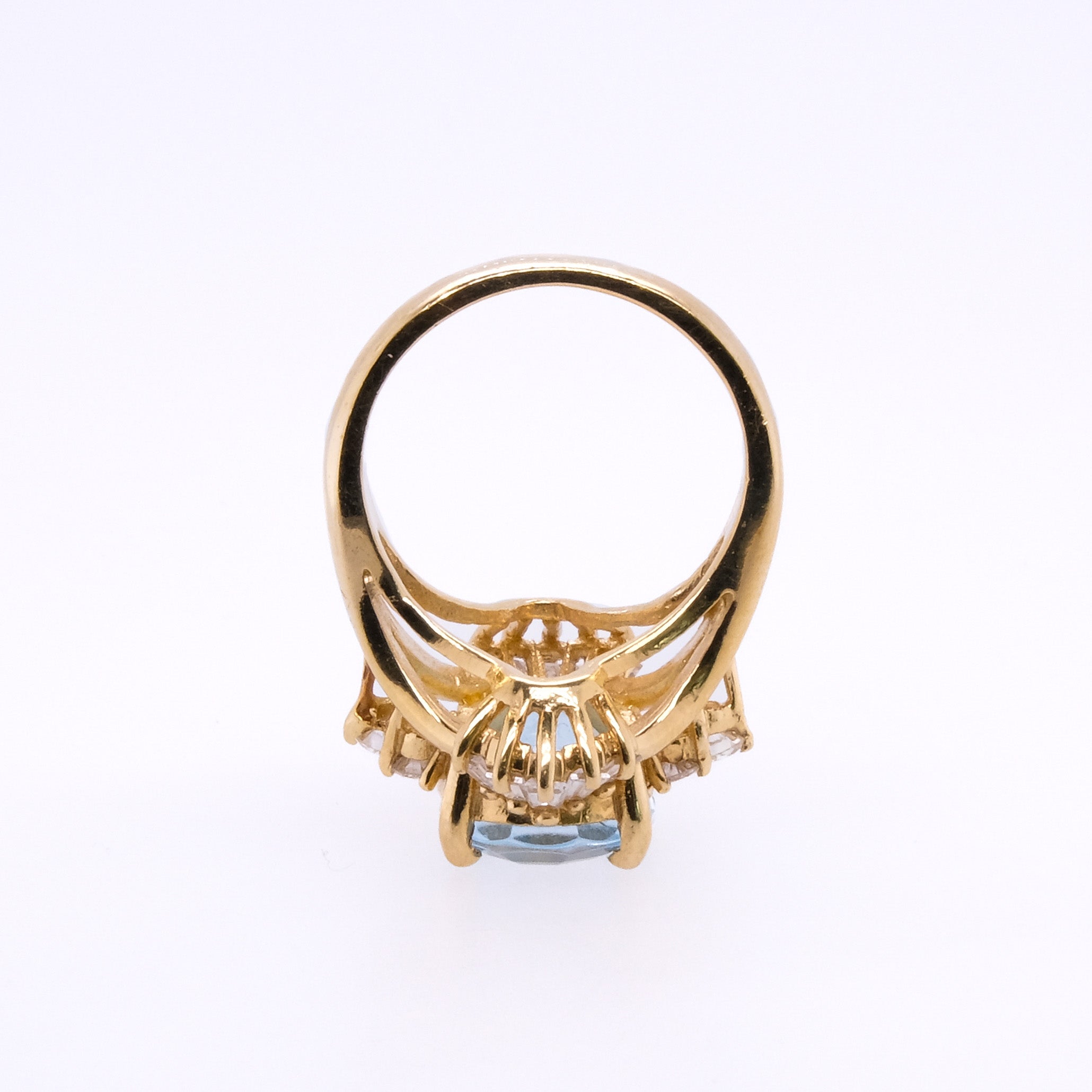 14k Topaz & Diamond Ring