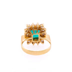 18k Emerald & Diamond Ring