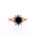 14k Sapphire & Diamond Ring