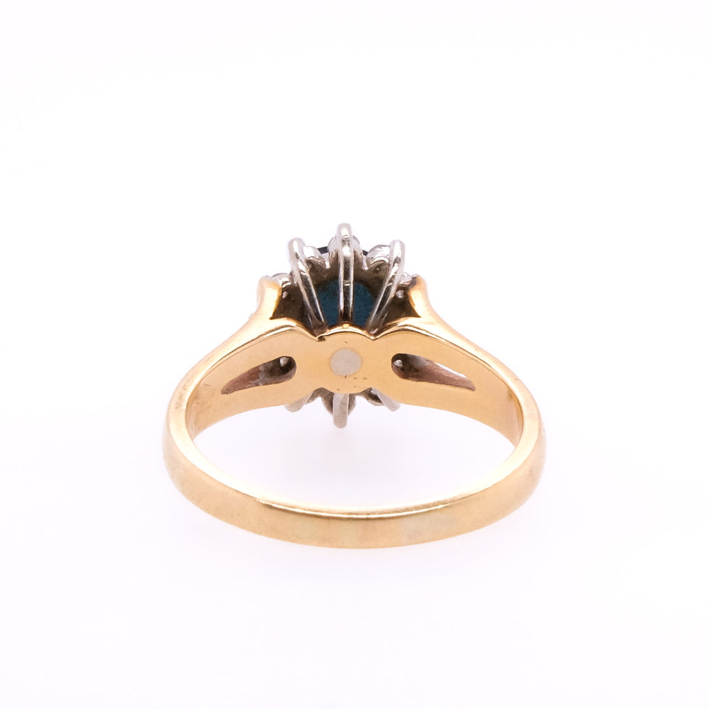 14k Sapphire & Diamond Ring