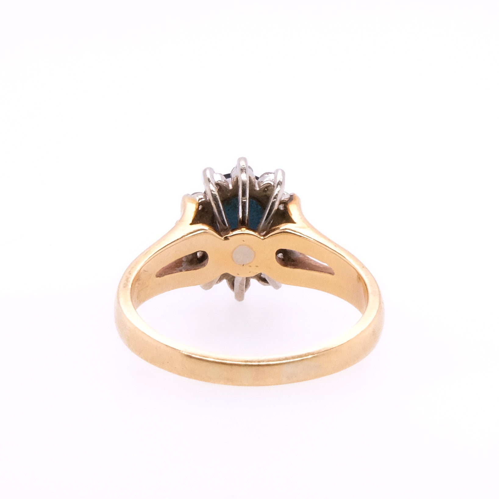 14k Sapphire & Diamond Ring