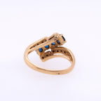 14k Sapphire & Diamond Ring