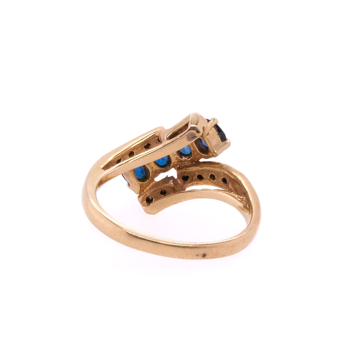 14k Sapphire & Diamond Ring