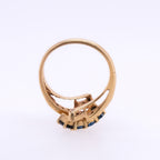 14k Sapphire & Diamond Ring