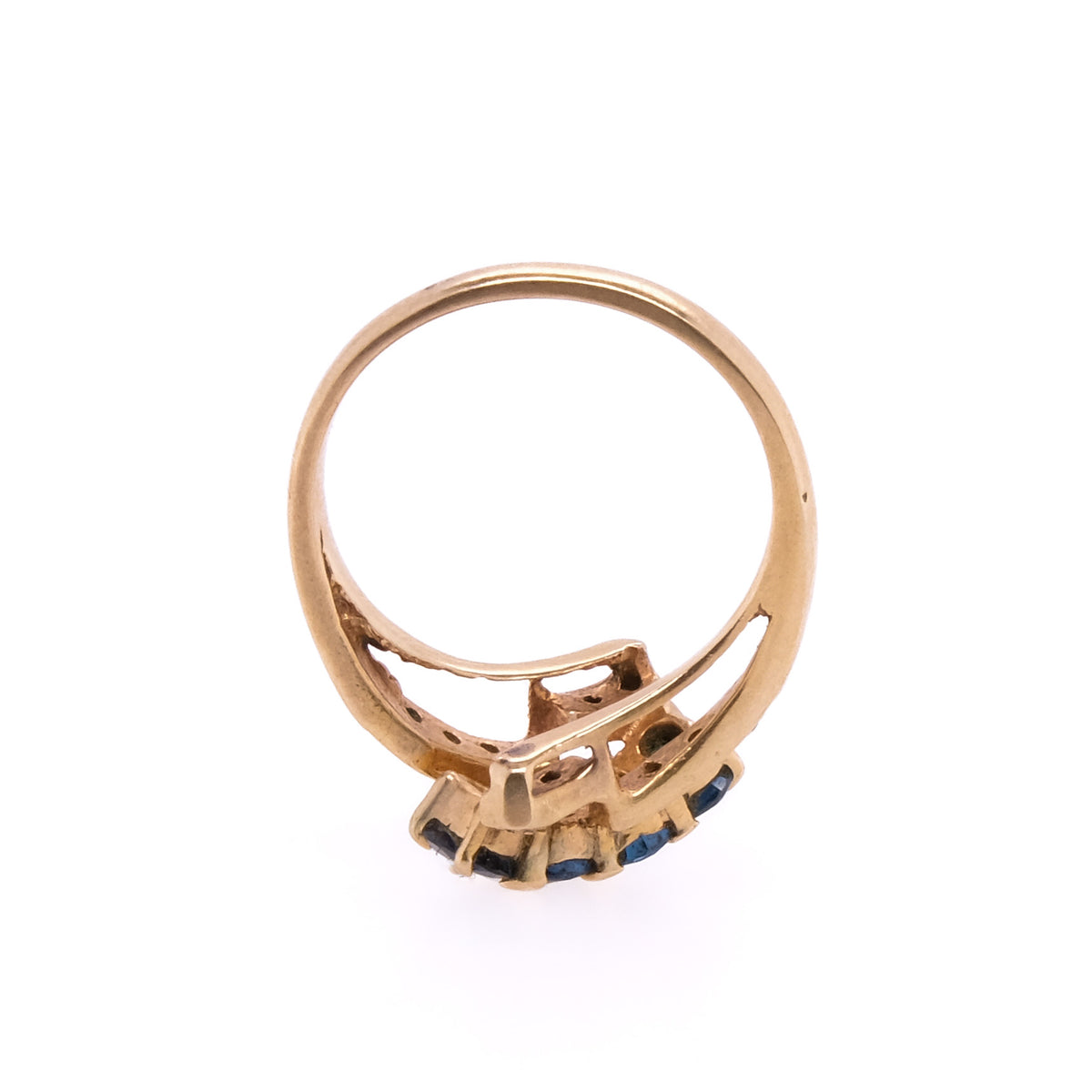14k Sapphire & Diamond Ring