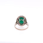 18k Emerald & Diamond Ring