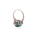 18k Emerald & Diamond Ring