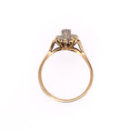 14k Diamond Cluster Ring