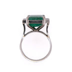 18k Emerald & Diamond Ring