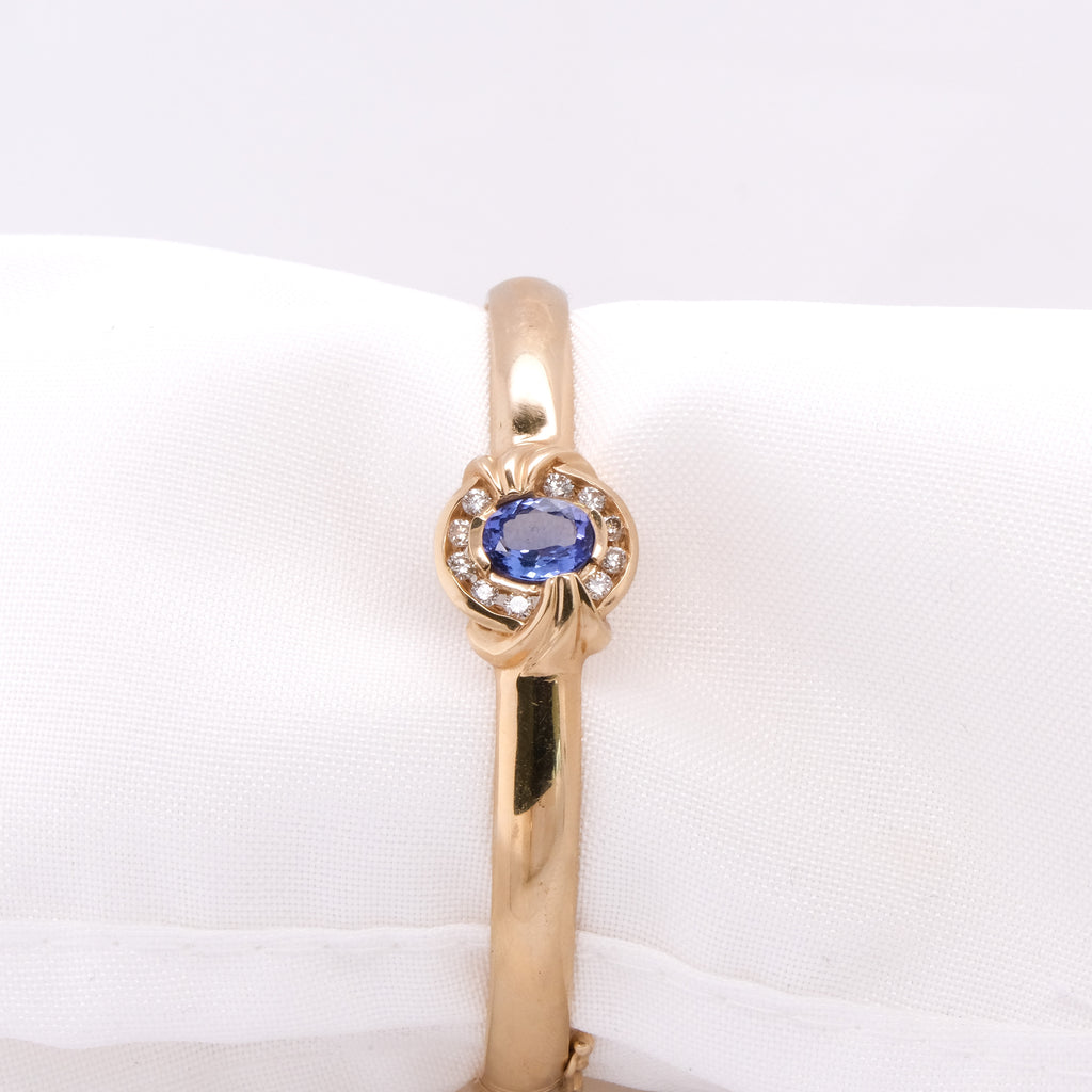 14k Tanzanite & Diamond Bracelet