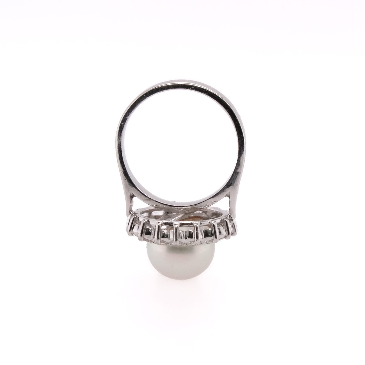 14k Pearl & Diamond Ring