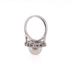 14k Pearl & Diamond Ring