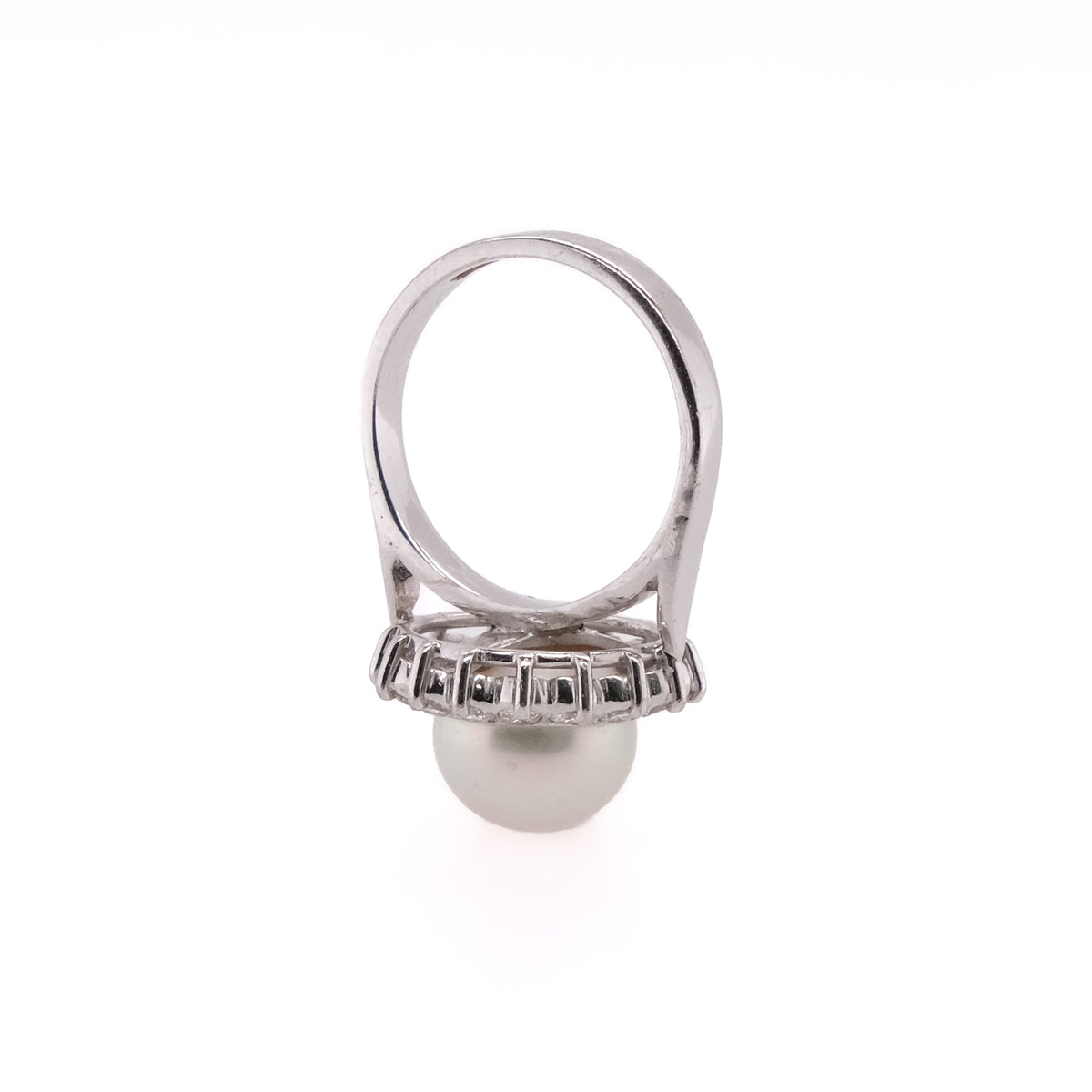 14k Pearl & Diamond Ring
