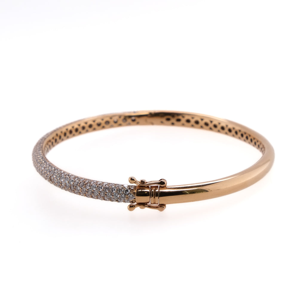 18k Diamond Bangle