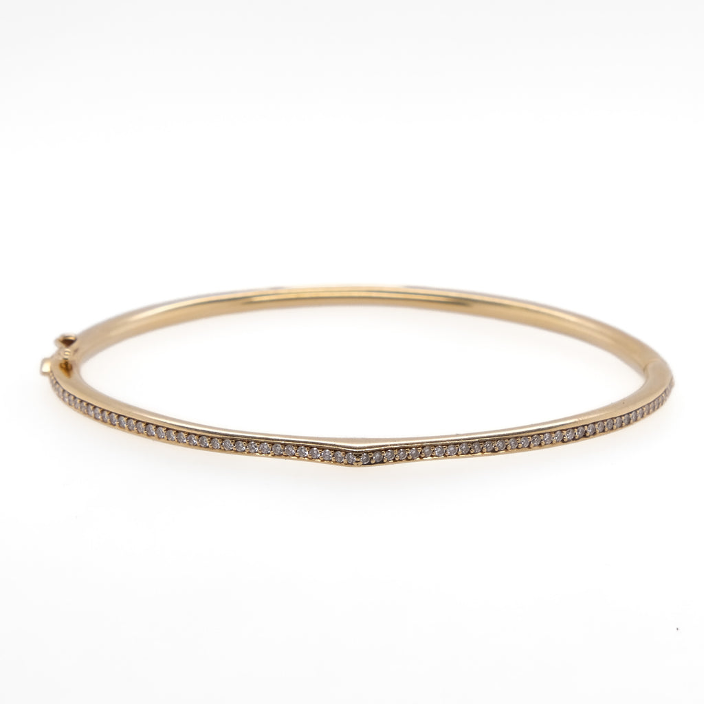 18k Kat Florence Diamond Bangle