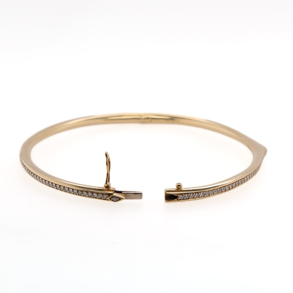18k Kat Florence Diamond Bangle