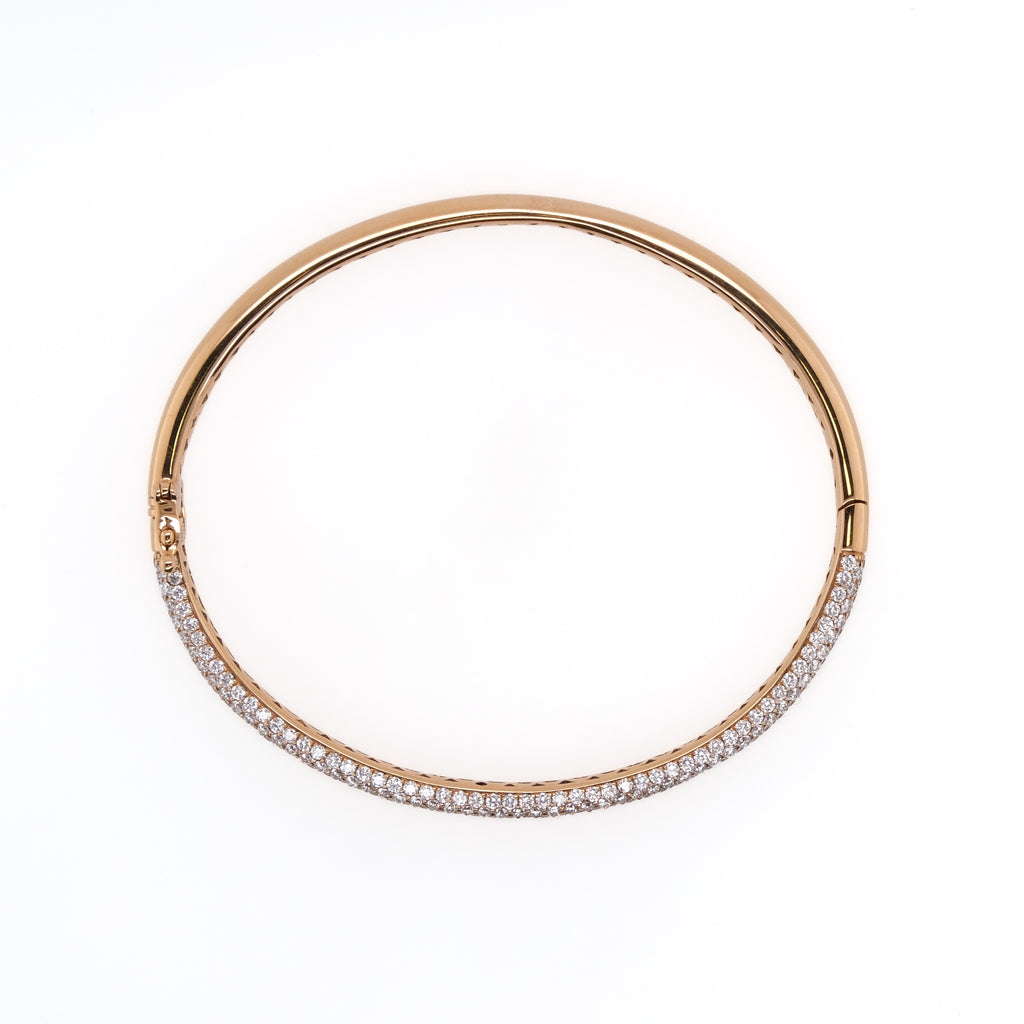 18k Diamond Bangle